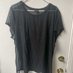 PLUS SIZE Torrid black sheer mesh top